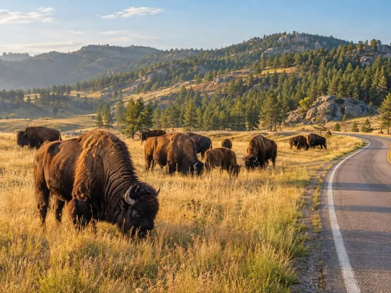 Journée Rushmore, Crazy Horse et Wildlife Loop